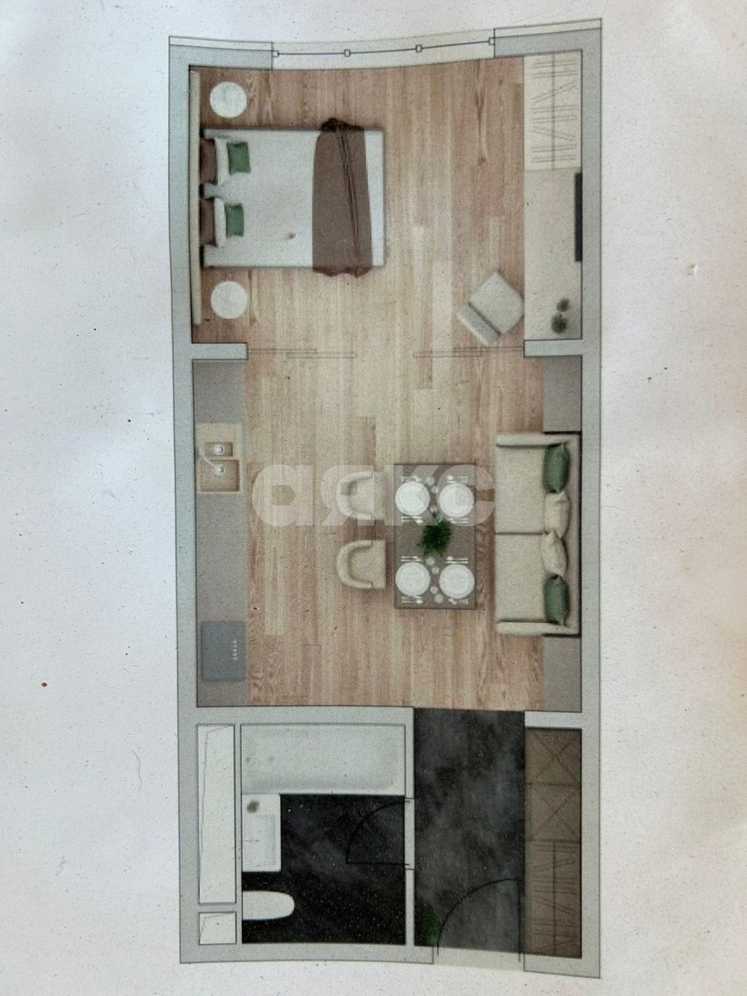 Фото №6: Студия 38 м² - Краснодарский край городской округ Сочи