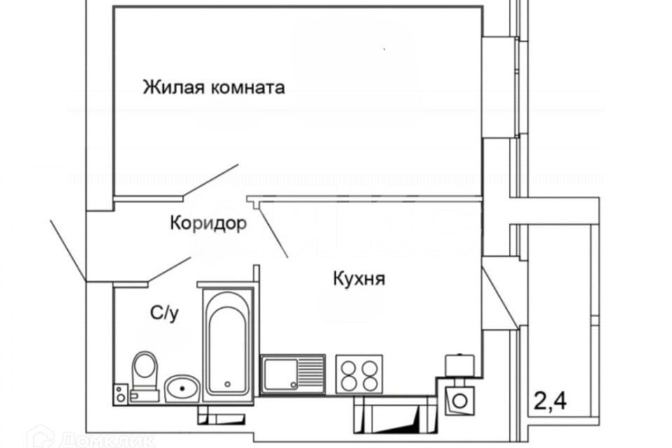 Фото №12: 1-комнатная квартира 30 м² - Волгоград, жилой комплекс Колизей, ул. 70-летия Победы, 23