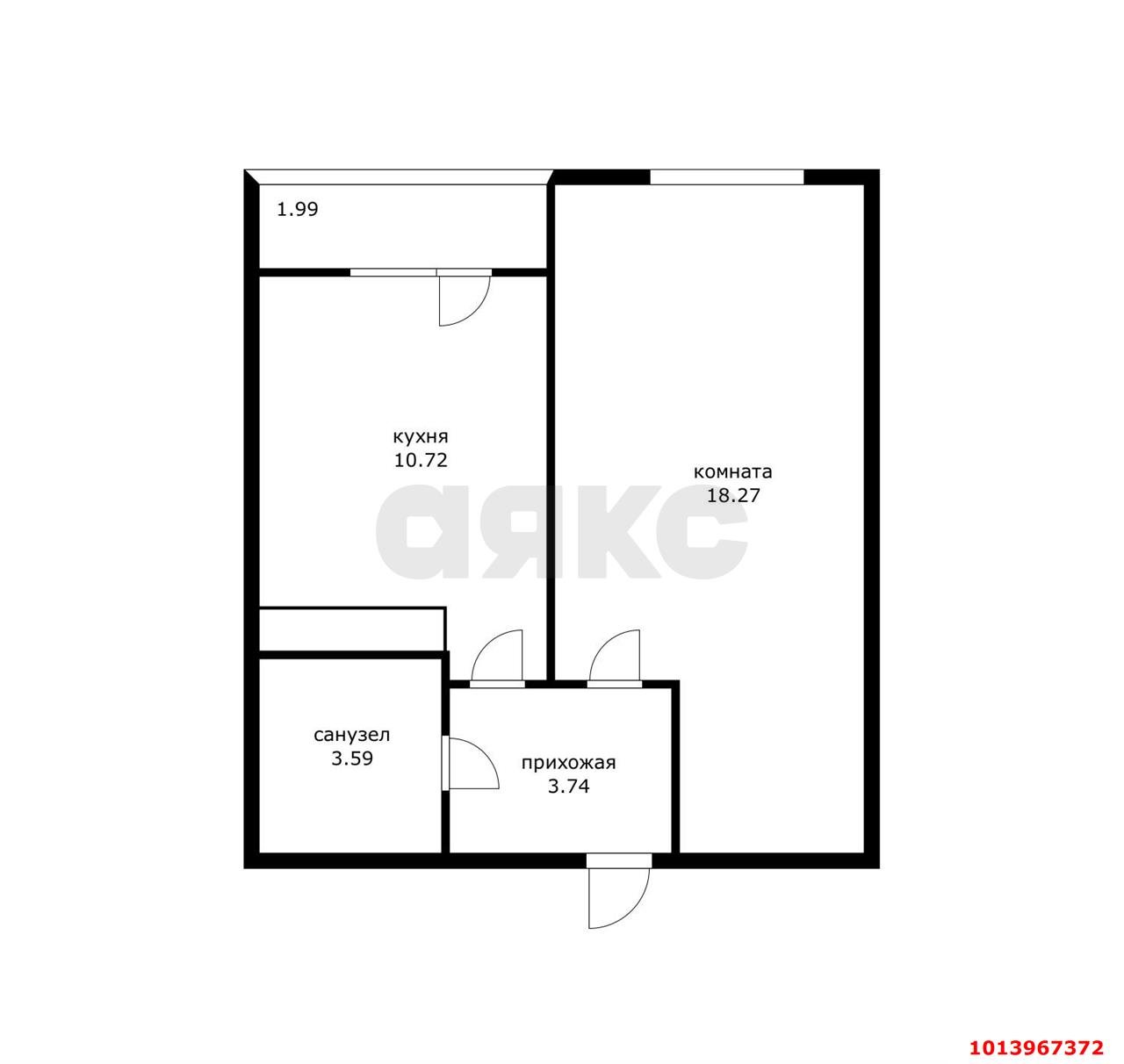 Фото №10: 1-комнатная квартира 40 м² - Краснодар, Славянский, ул. Заполярная, 37к4
