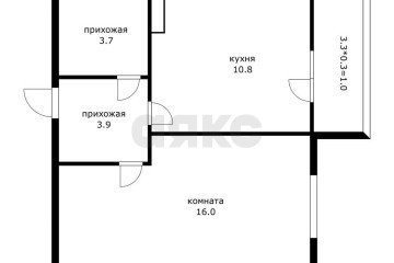 Фото №2: 1-комнатная квартира 35 м² - Краснодар, мкр. Фестивальный, ул. Круговая, 4/1