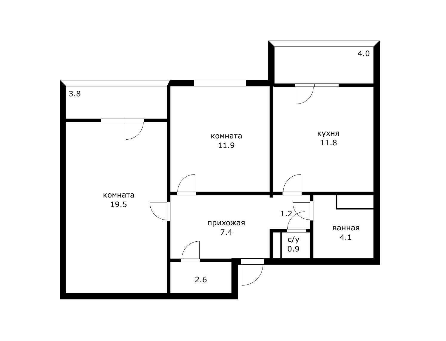 Фото №13: 2-комнатная квартира 67 м² - Краснодар, Прикубанский внутригородской округ, мкр. Восточно-Кругликовский, ул. Героя А.А. Аверкиева, 26