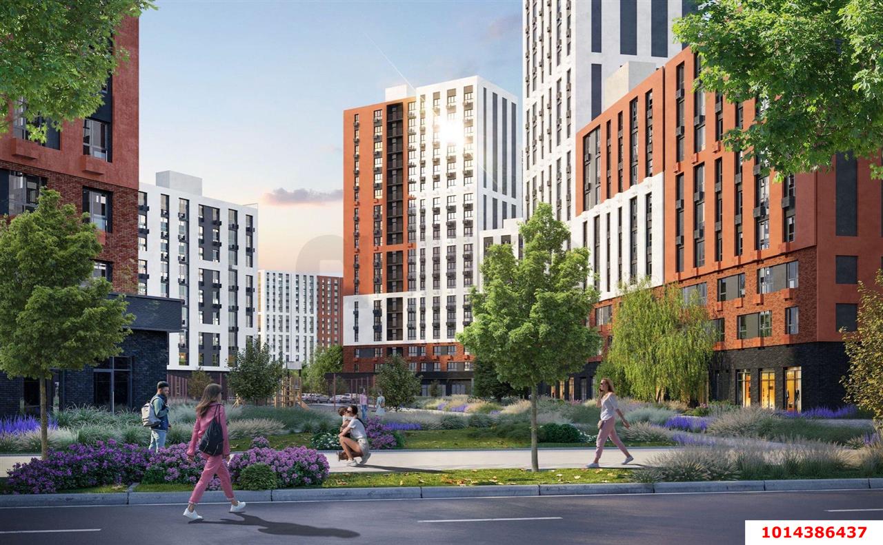 Фото №3: 2-комнатная квартира 58 м² - Краснодар, Карасунский внутригородской округ, мкр. ЖК Первое Место, ул. Виктора Казанцева, 1.6лит2