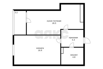 Фото №1: 1-комнатная квартира 45 м² - Краснодар, мкр. жилой комплекс 7 Вершин, ул. имени Снесарева, 10/1