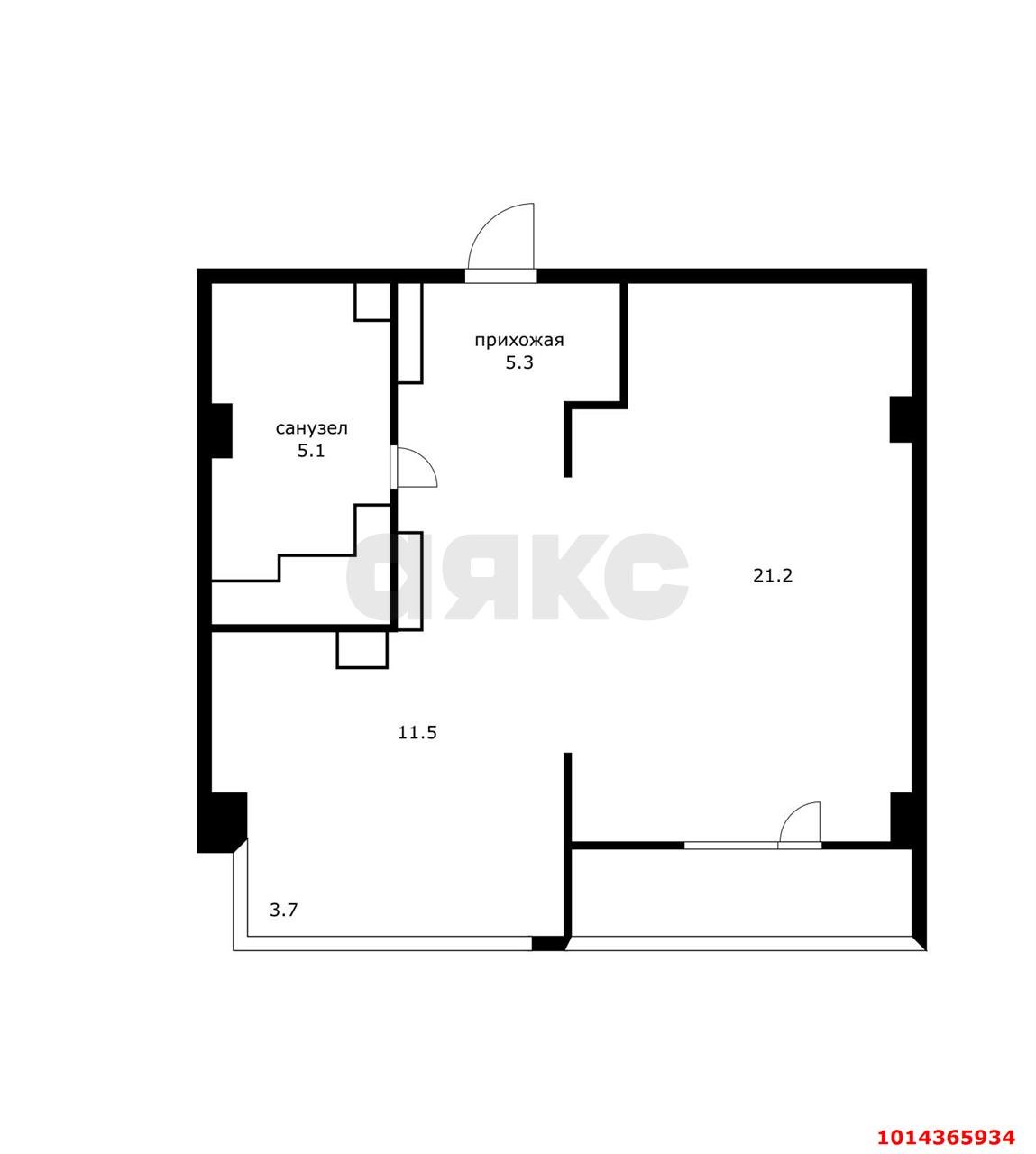 Фото №7: 1-комнатная квартира 42 м² - Геленджик, ул. Приморская, 3