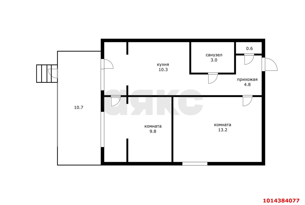 Фото №14: 2-комнатная квартира 52 м² - Знаменский, Карасунский внутригородской округ, ул. Гагарина, 14