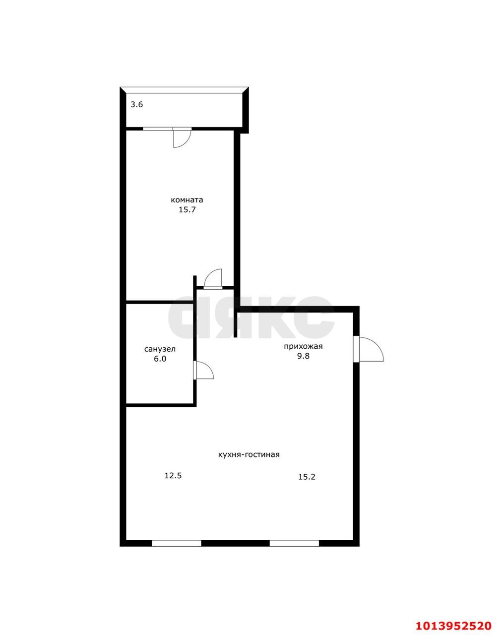 Фото №12: 2-комнатная квартира 62 м² - Краснодар, жилой комплекс Отрада, ул. имени Валерия Вишневецкого, 13/3