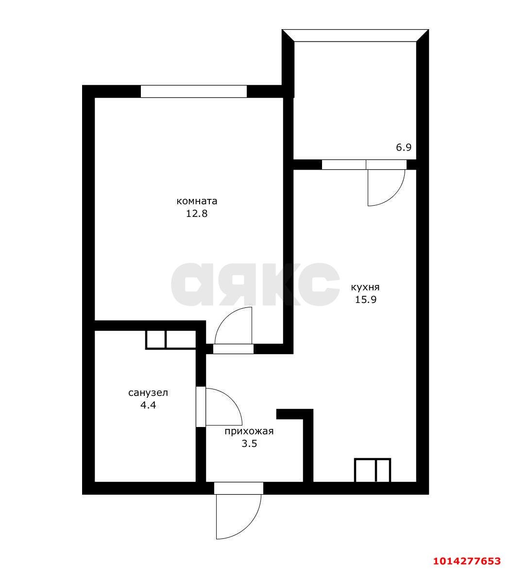 Фото №9: 1-комнатная квартира 43 м² - Краснодар, Любимово, 18