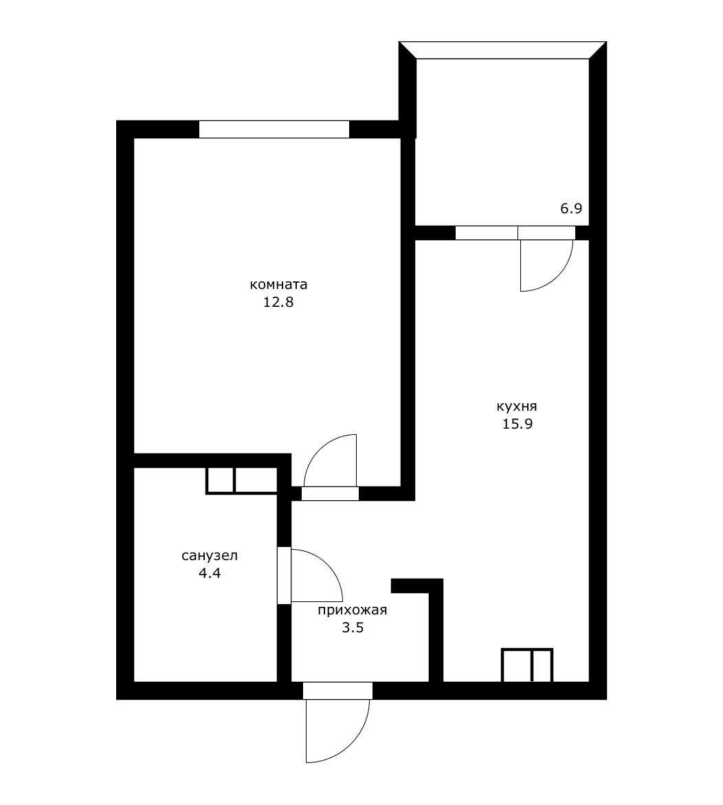 Фото №9: 1-комнатная квартира 43 м² - Краснодар, Прикубанский внутригородской округ, мкр. Любимово, 18
