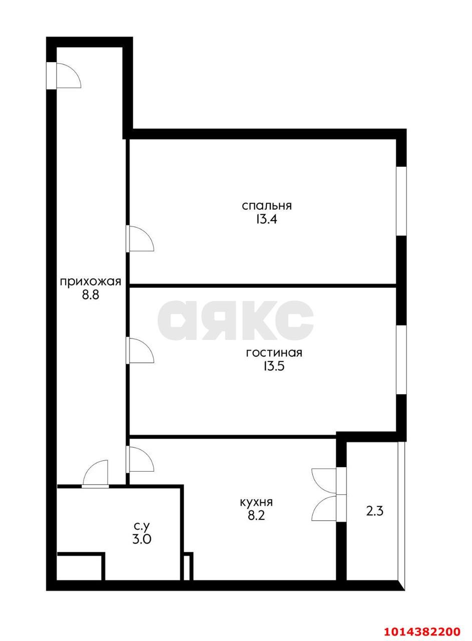 Фото №10: 2-комнатная квартира 49 м² - Краснодар, жилой комплекс Усадьба, ул. имени Валерия Вишневецкого, 11к2