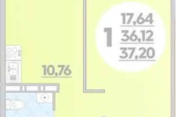 Фото №1: 1-комнатная квартира 37 м² - Краснодар, ж/р Восточный, 