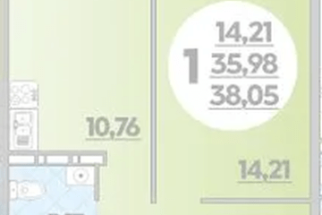 Фото №1: 1-комнатная квартира 37 м² - Краснодар, ж/р Восточный, 