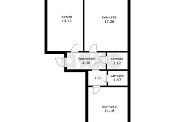 Фото №1: 2-комнатная квартира 52 м² - Краснодар, мкр. Новый, ул. 9-я Тихая, 25