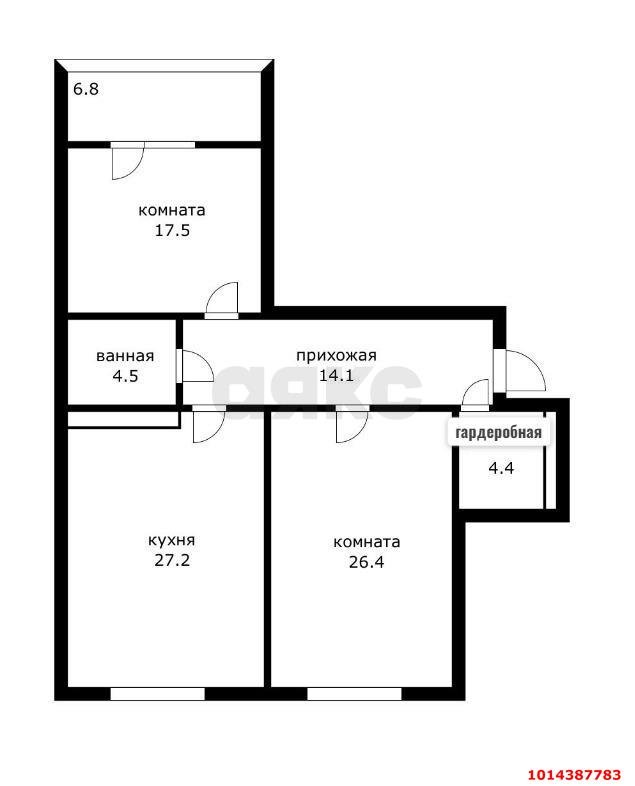 Фото №13: 2-комнатная квартира 100 м² - Краснодар, Центральный, ул. Ломоносова, 97