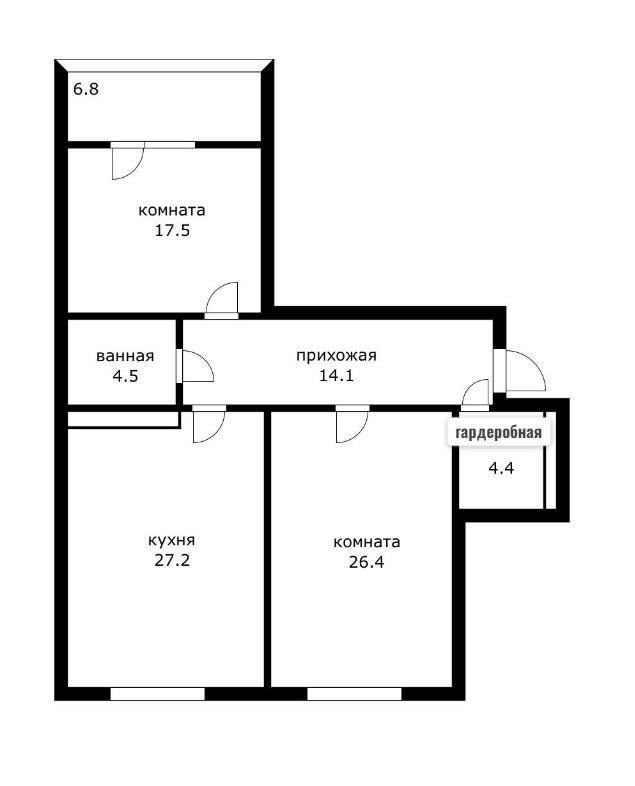 Фото №13: 2-комнатная квартира 100 м² - Краснодар, Центральный, мкр. Центральный внутригородской округ, ул. Ломоносова, 97