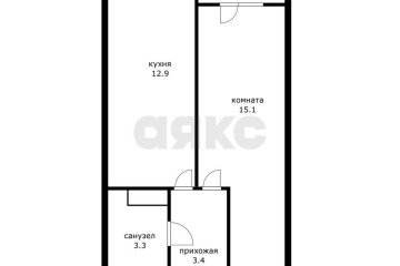 Фото №1: 1-комнатная квартира 37 м² - Краснодар, мкр. жилой комплекс Самолёт-6, ул. Ивана Беличенко, 92