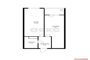 Фото №1: 1-комнатная квартира 40 м² - Краснодар, мкр. жилой комплекс Самолёт-6, ул. Ивана Беличенко, 92