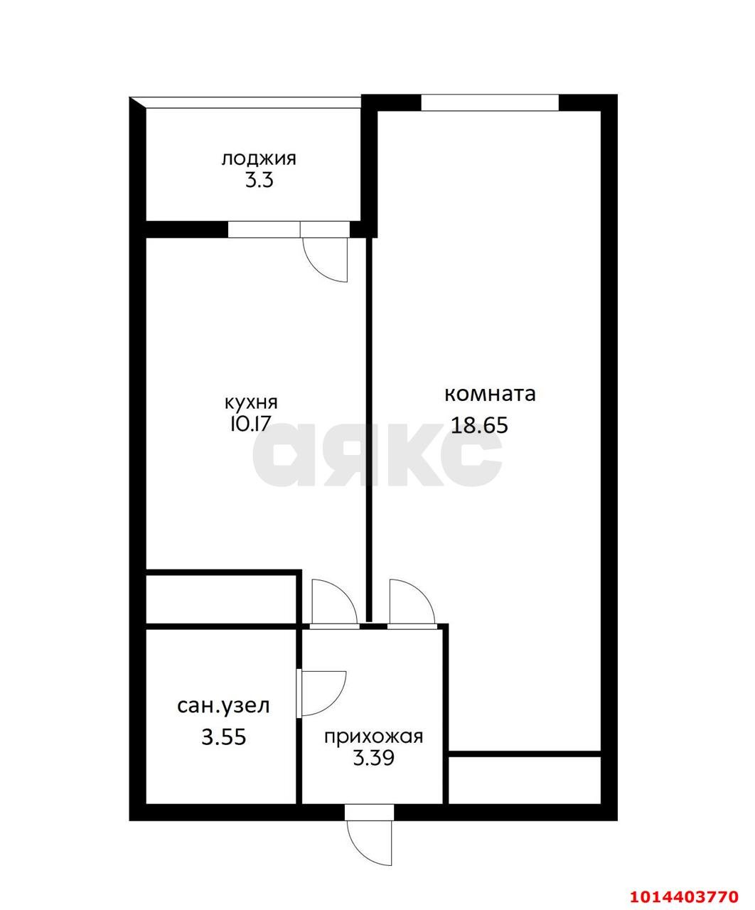 Фото №7: 1-комнатная квартира 37 м² - Краснодар, Славянский, ул. Заполярная, 39к10