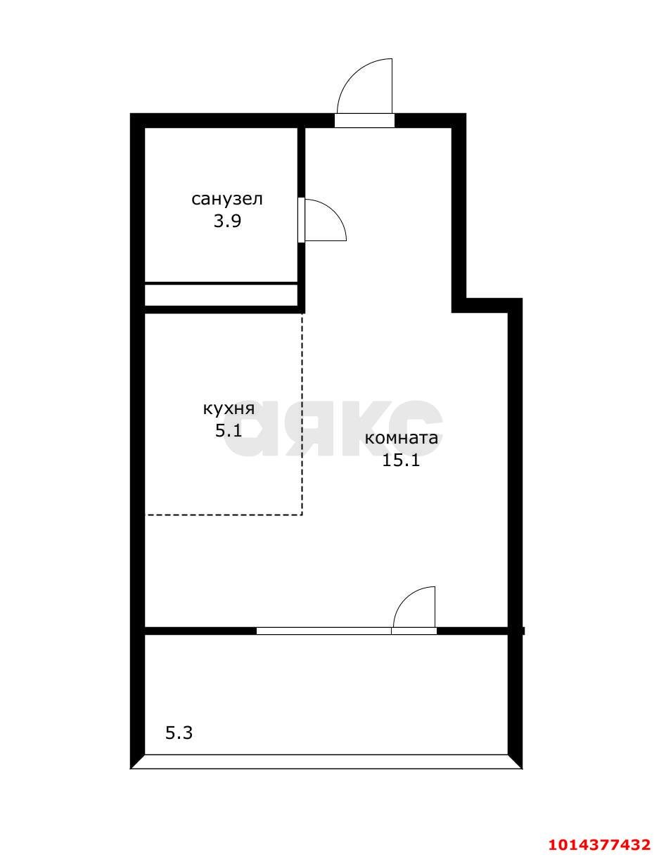 Фото №2: Студия 29 м² - Краснодар, Достояние, ул. Григория Булгакова, 8к1