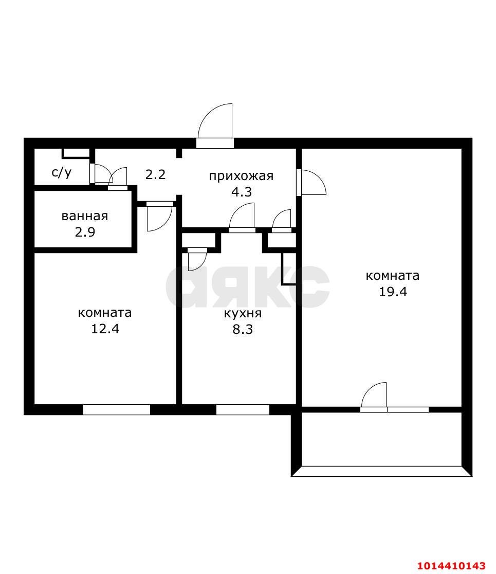 Фото №11: 2-комнатная квартира 54 м² - Краснодар, Карасунский внутригородской округ, мкр. Комсомольский, ул. Сормовская, 177