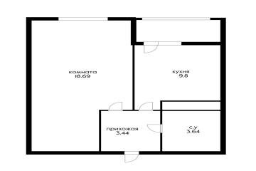 Фото №5: 1-комнатная квартира 34 м² - Краснодар, мкр. Славянский, ул. Заполярная, 39к6