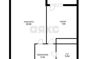 Фото №5: 1-комнатная квартира 34 м² - Краснодар, мкр. Славянский, ул. Заполярная, 39к6