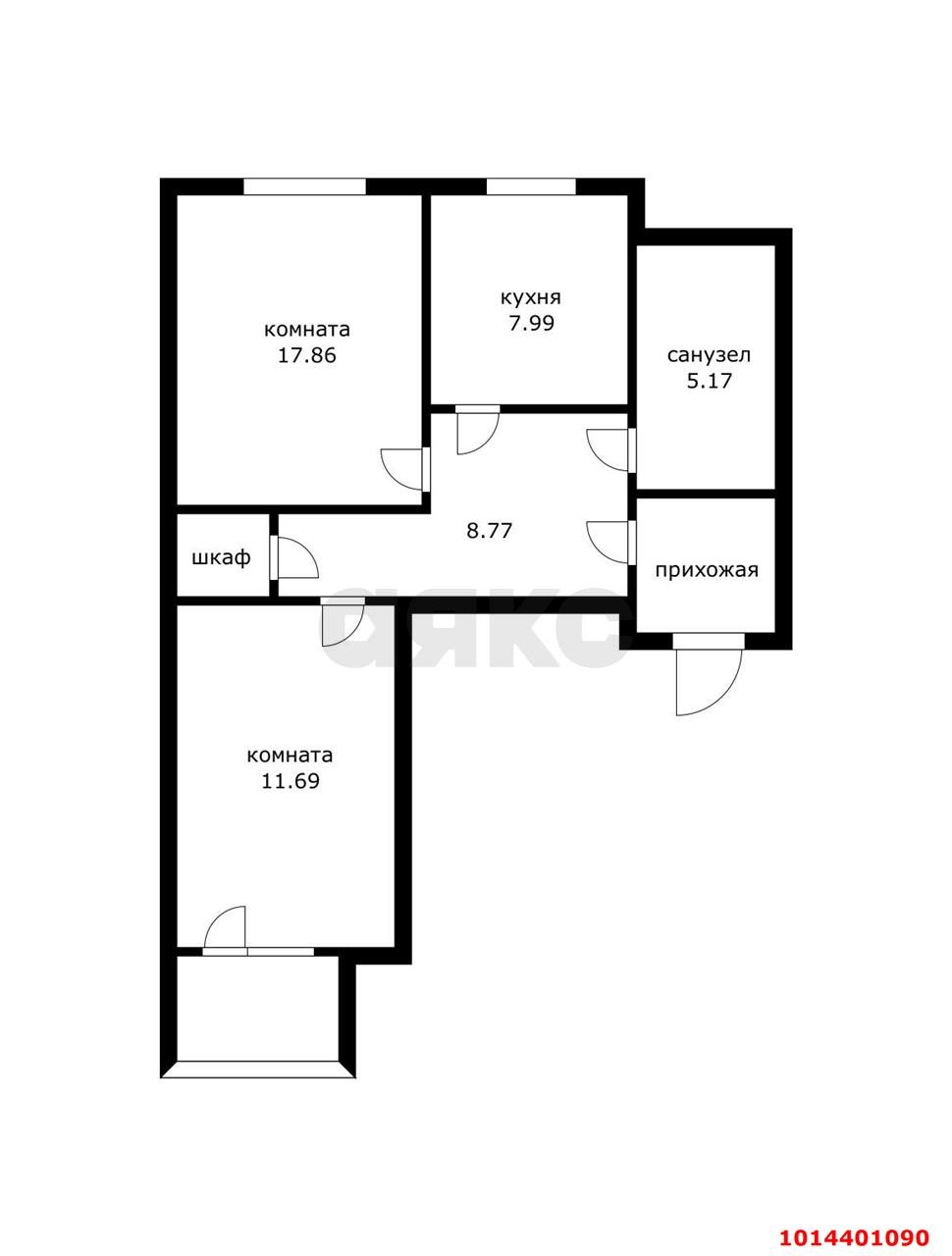 Фото №13: 2-комнатная квартира 58 м² - Краснодар, Центральный, ул. Красная, 156