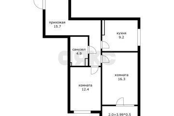Фото №5: 2-комнатная квартира 58 м² - Краснодар, мкр. Губернский, ул. им. Героя Яцкова И.В., 9к1