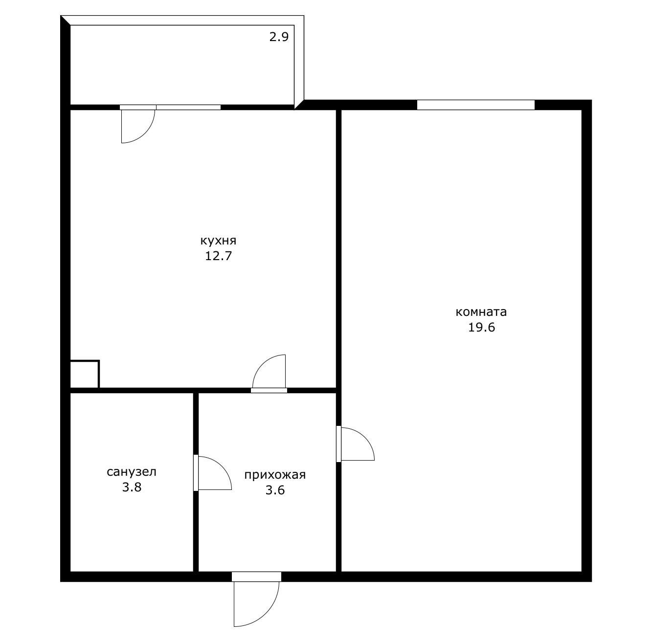 Фото №1: 1-комнатная квартира 42 м² - Адыгейск, ул. Эдепсукайская, 1/6