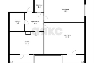 Фото №1: 2-комнатная квартира 57 м² - Адыгейск, ул. Фрунзе, 1