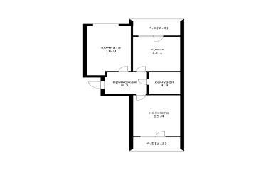 Фото №5: 2-комнатная квартира 57 м² - Краснодар, мкр. жилой комплекс Отражение, ул. Конгрессная, 41