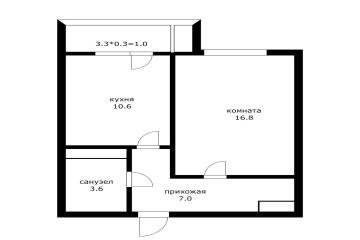 Фото №4: 1-комнатная квартира 38 м² - Краснодар, мкр. Гидростроителей, ул. Гидростроителей, 59/2