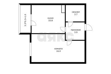 Фото №2: 1-комнатная квартира 35 м² - Краснодар, мкр. Фестивальный, ул. Круговая, 4/1