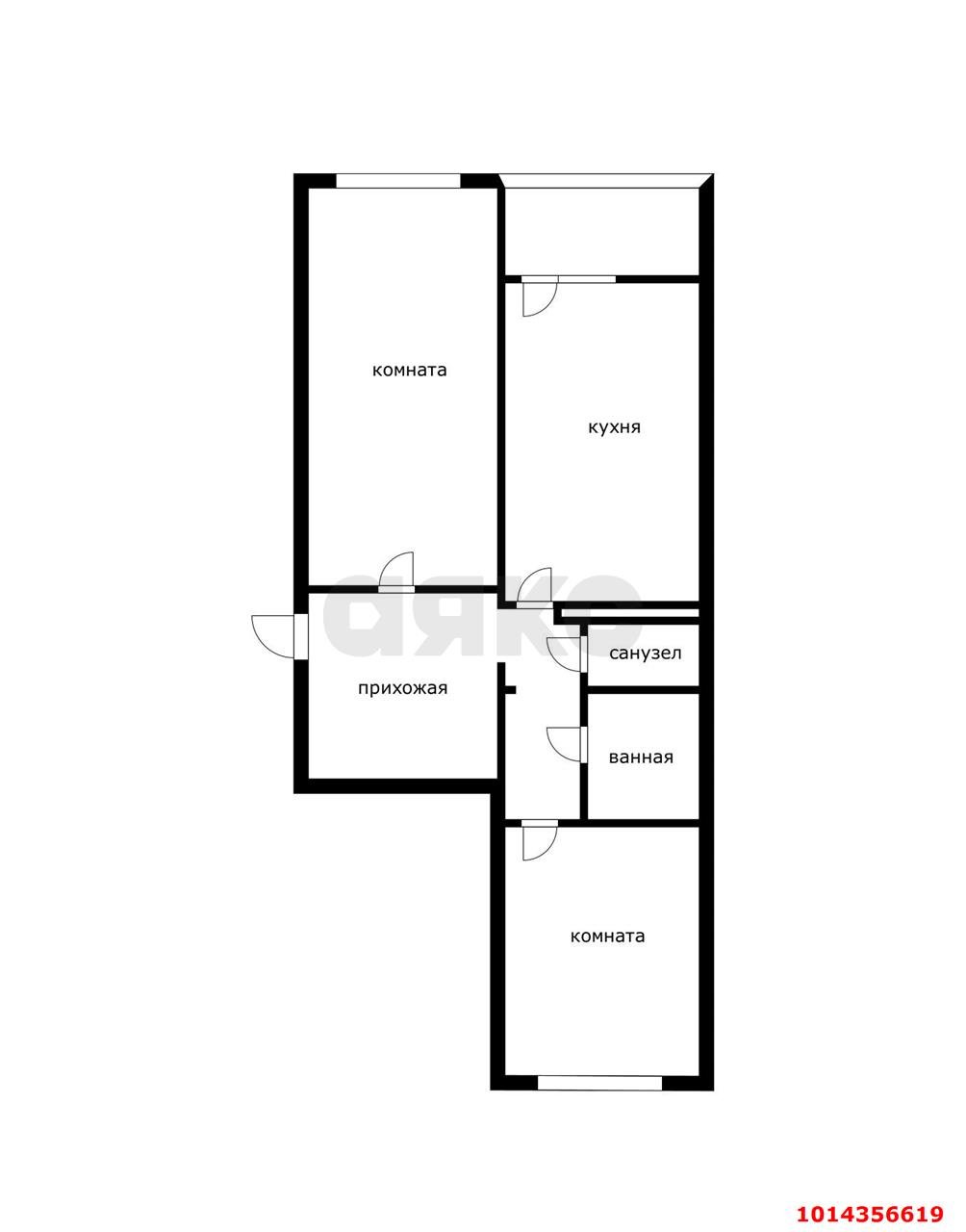 Фото №15: 2-комнатная квартира 60 м² - Краснодар, Дубинка, ул. 1-я Линия Поймы реки Кубань, 2