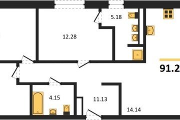 Фото №1: 3-комнатная квартира 91 м² - Краснодар, мкр. жилой квартал Патрики, 