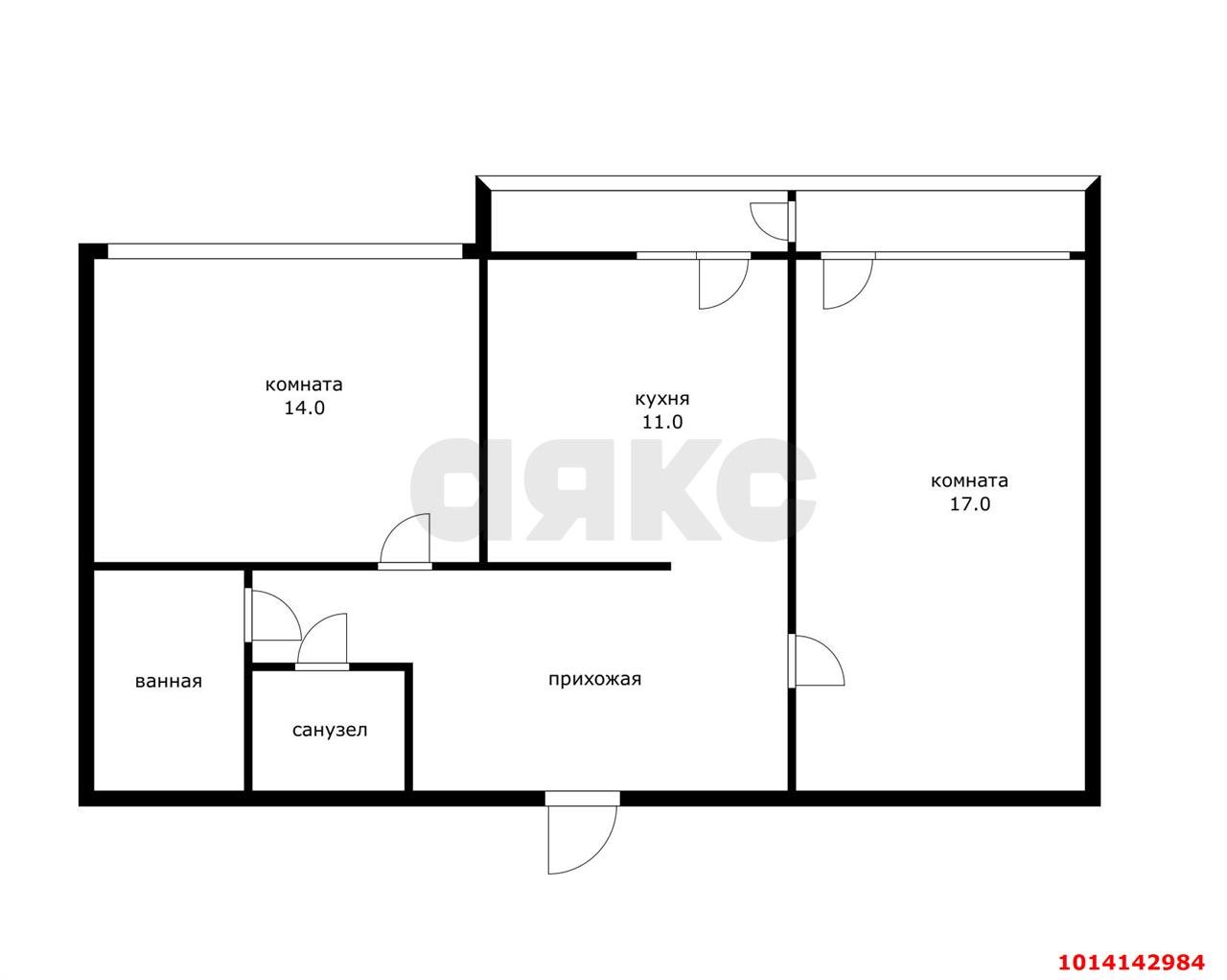 Фото №13: 2-комнатная квартира 60 м² - Краснодар, Микрохирургии глаза, ул. Академика Лукьяненко, 30