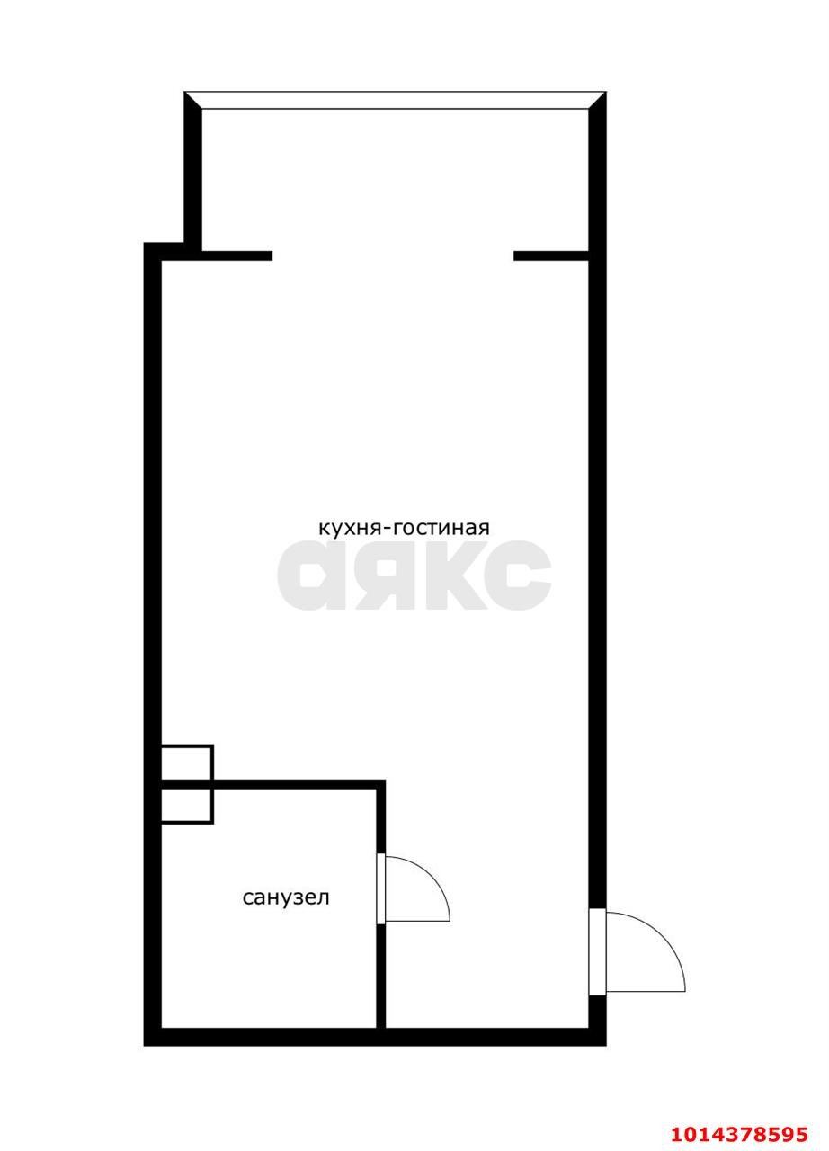 Фото №7: Студия 23 м² - Российский, мкр. Прикубанский внутригородской округ, ул. Измаильская, 10