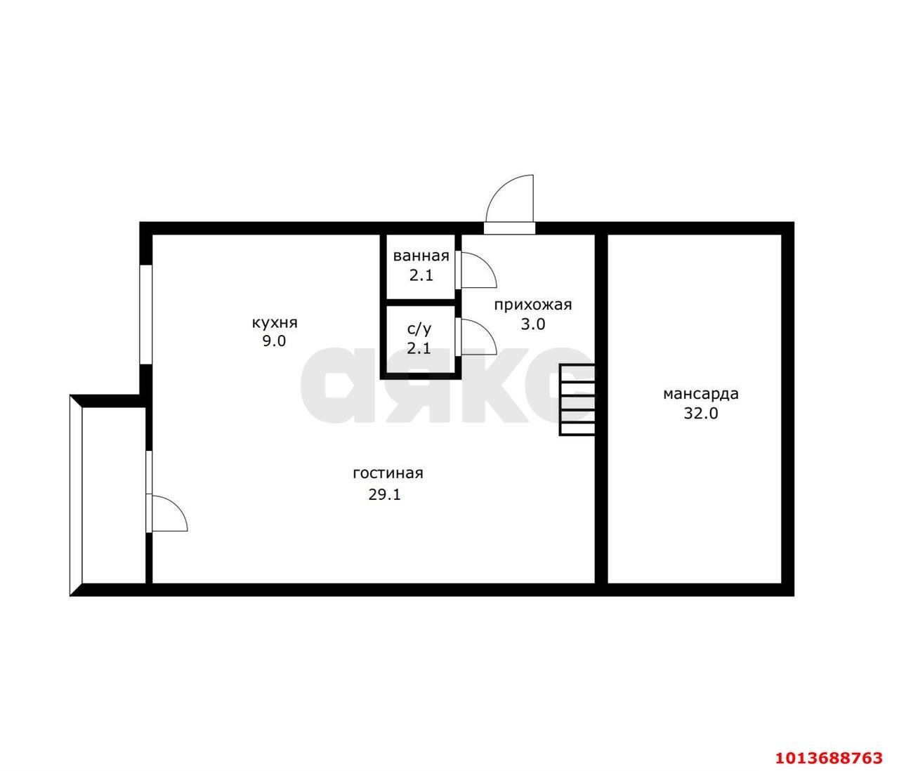 Фото №8: 1-комнатная квартира 48 м² - Новая Адыгея, жилой комплекс Тургеневский, ул. Тургеневское шоссе, 3А/29