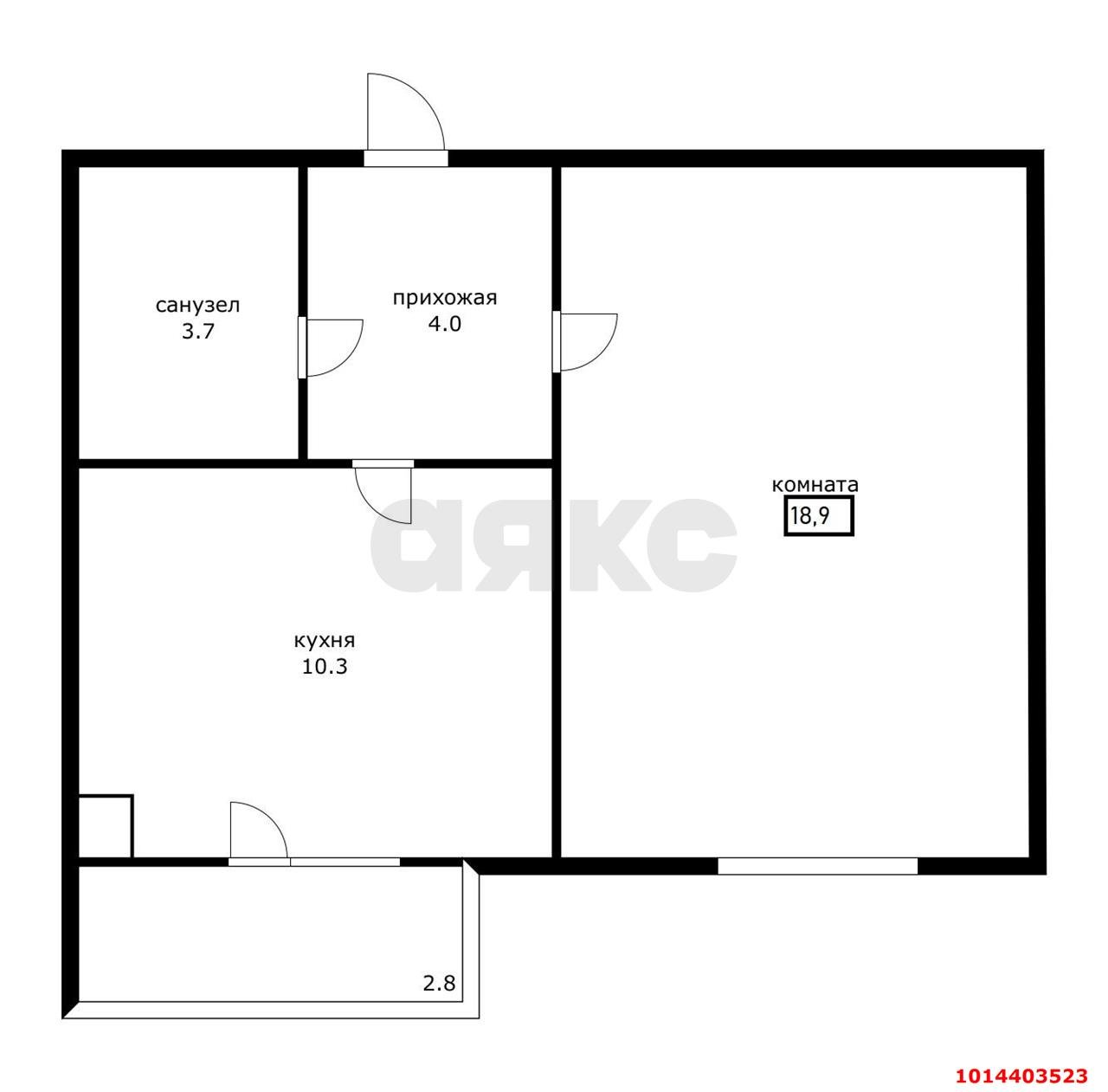 Фото №6: 1-комнатная квартира 36 м² - Адыгейск, пр-кт Ленина, 31