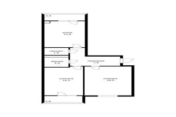 Фото №1: 2-комнатная квартира 65 м² - Адыгейск, ул. Эдепсукайская, 1/6