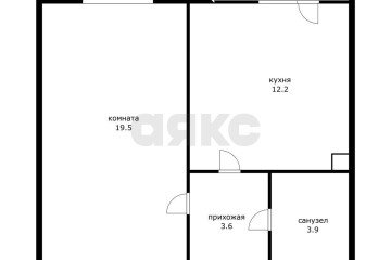 Фото №1: 1-комнатная квартира 39 м² - Адыгейск, ул. Эдепсукайская, 1/6