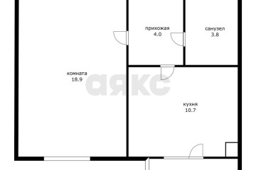 Фото №1: 1-комнатная квартира 40 м² - Адыгейск, ул. Эдепсукайская, 1/6