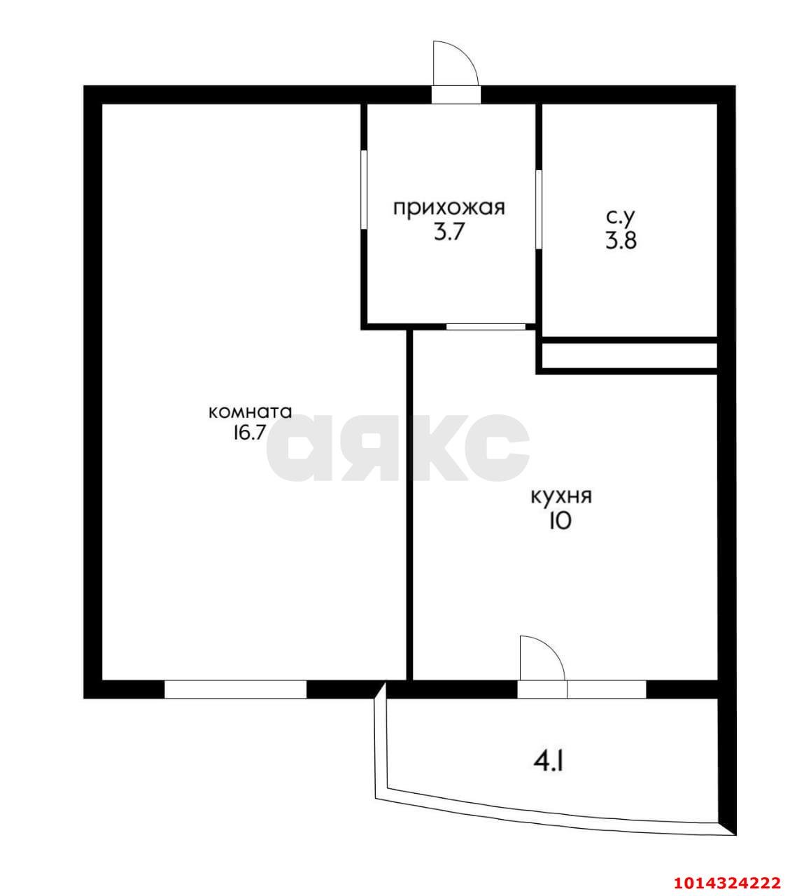 Фото №16: 1-комнатная квартира 36 м² - Краснодар, ЖК Флотилия, ул. имени 40-летия Победы, 178к5