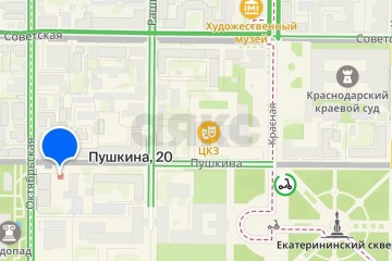 Фото №2: Земельный участок под ИЖС 4.55 сот. - Краснодар, мкр. Центральный, ул. имени Пушкина, 20