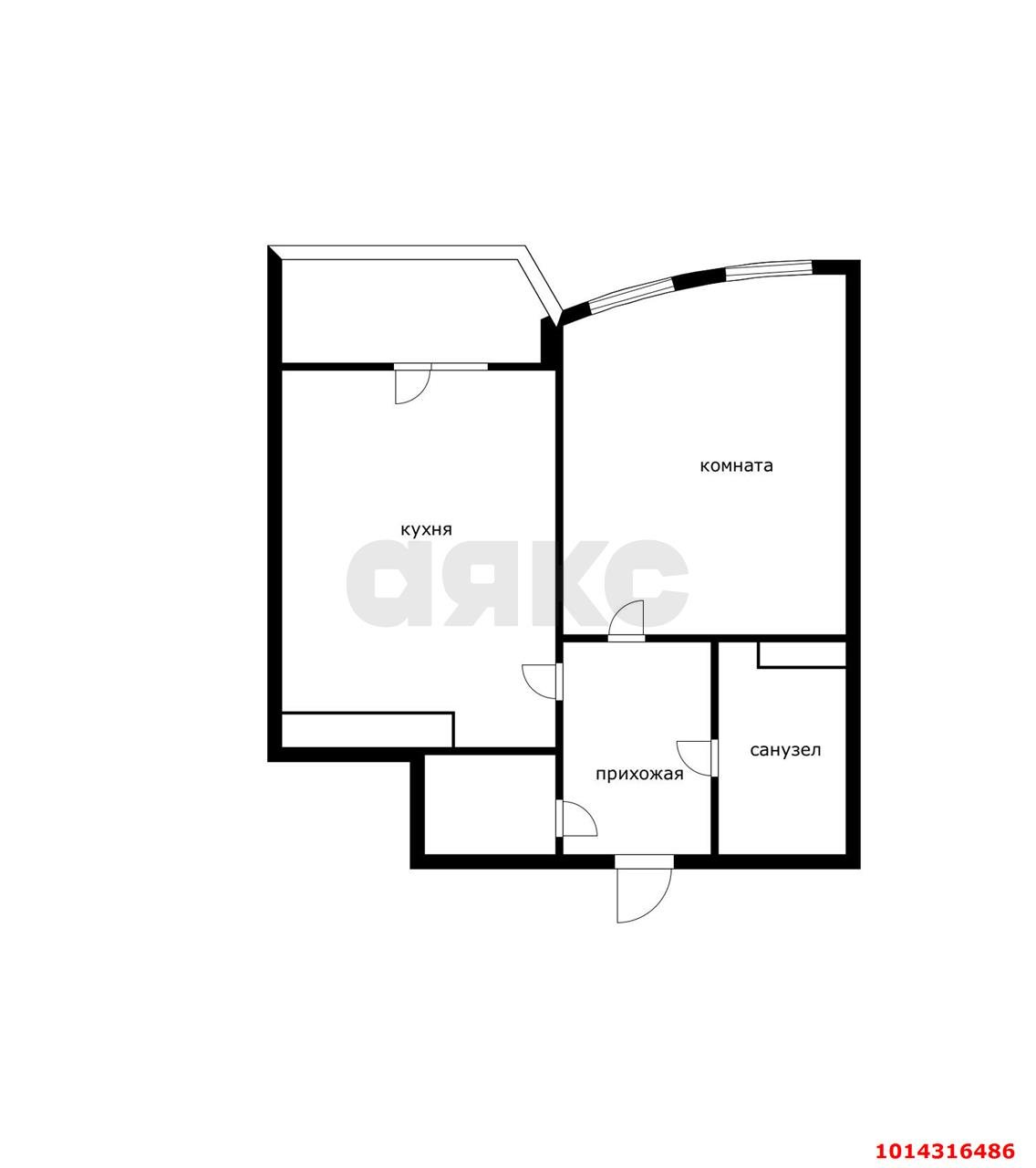 Фото №15: 1-комнатная квартира 48 м² - Краснодар, жилой комплекс Кино, ул. Уральская, 100