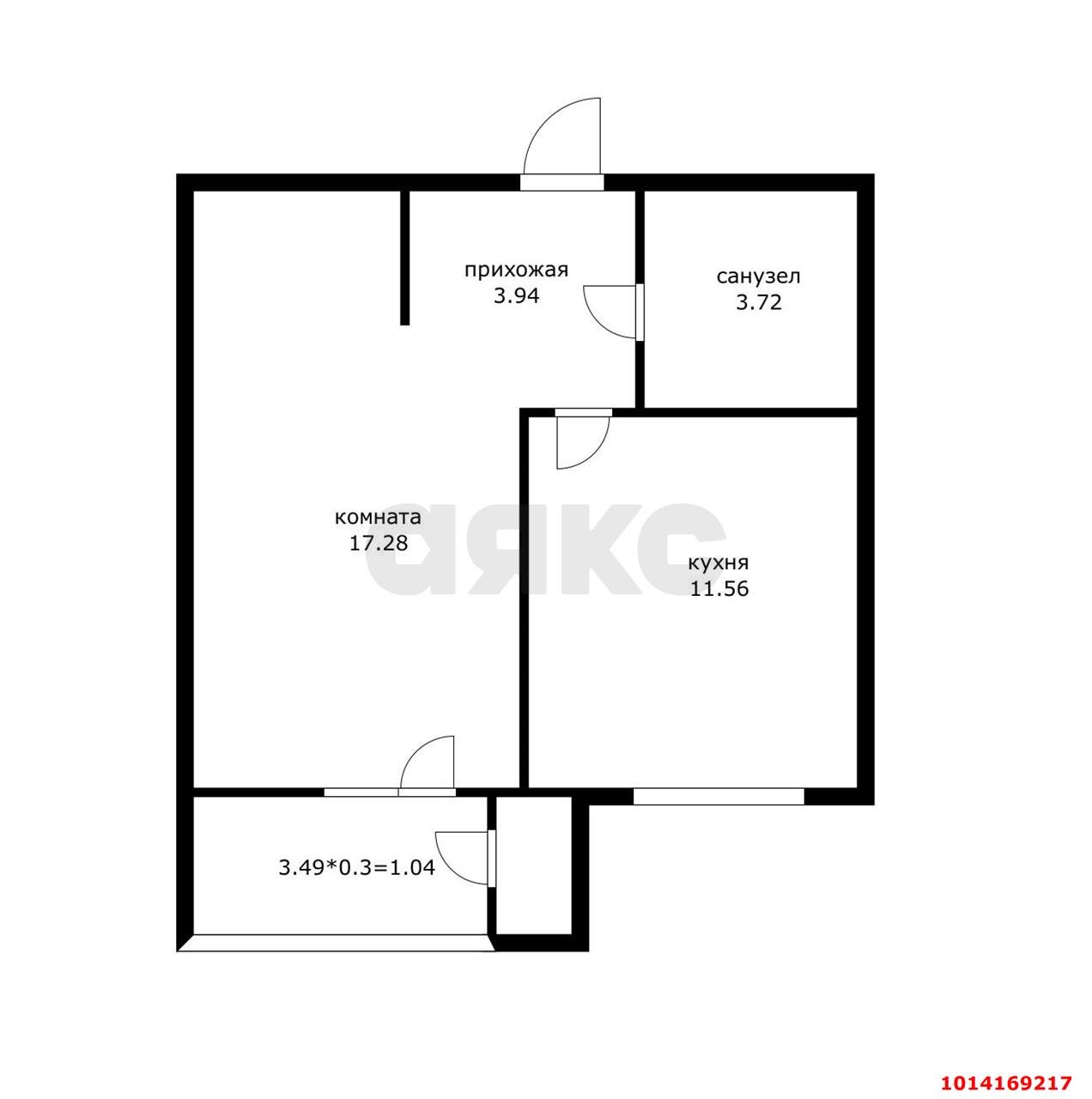 Фото №7: 1-комнатная квартира 37 м² - Краснодар, Прикубанский внутригородской округ, мкр. 9-й километр, пр-д Репина, 5Б