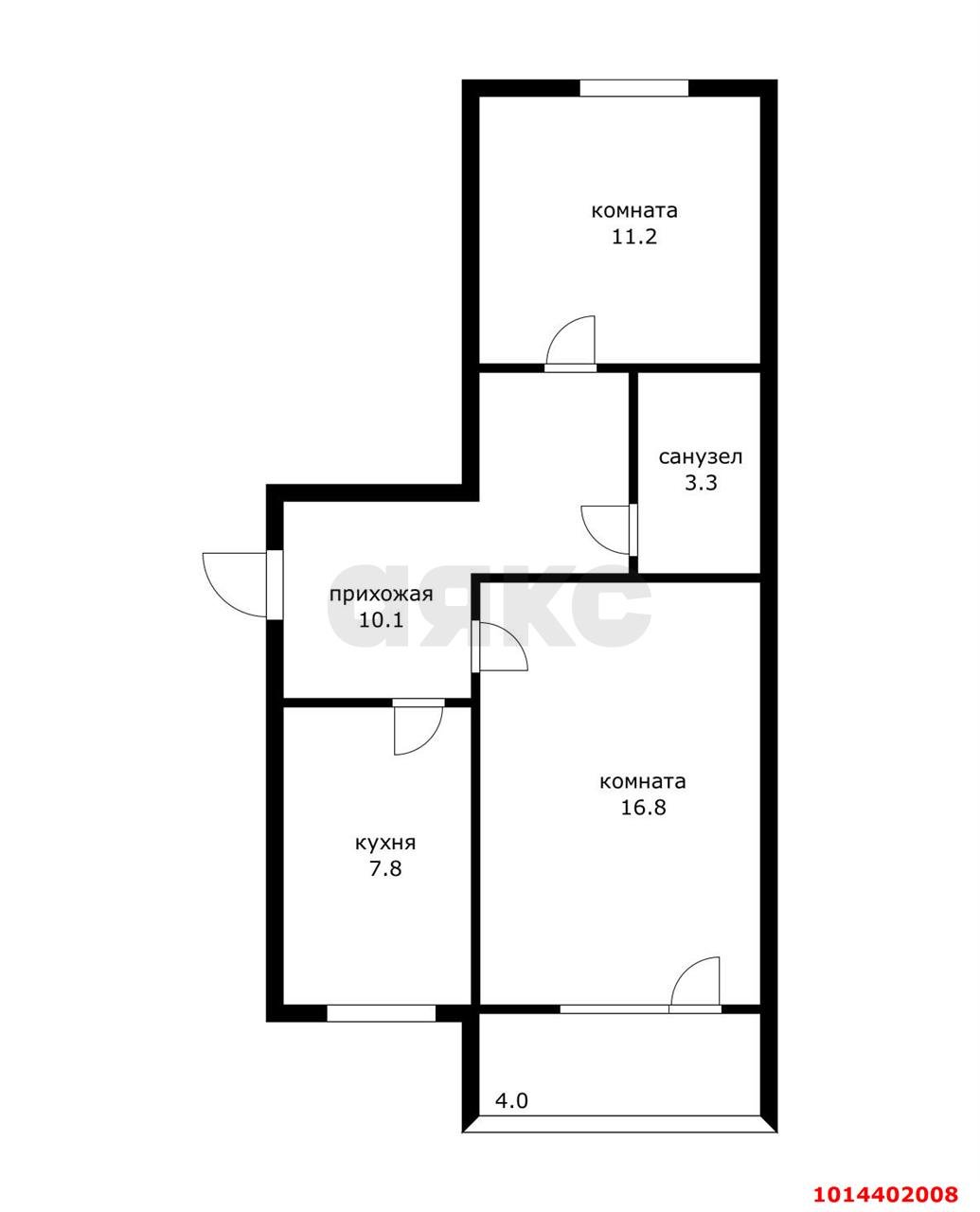Фото №14: 2-комнатная квартира 52 м² - Горячий Ключ, Администрация, ул. Ленина, 193