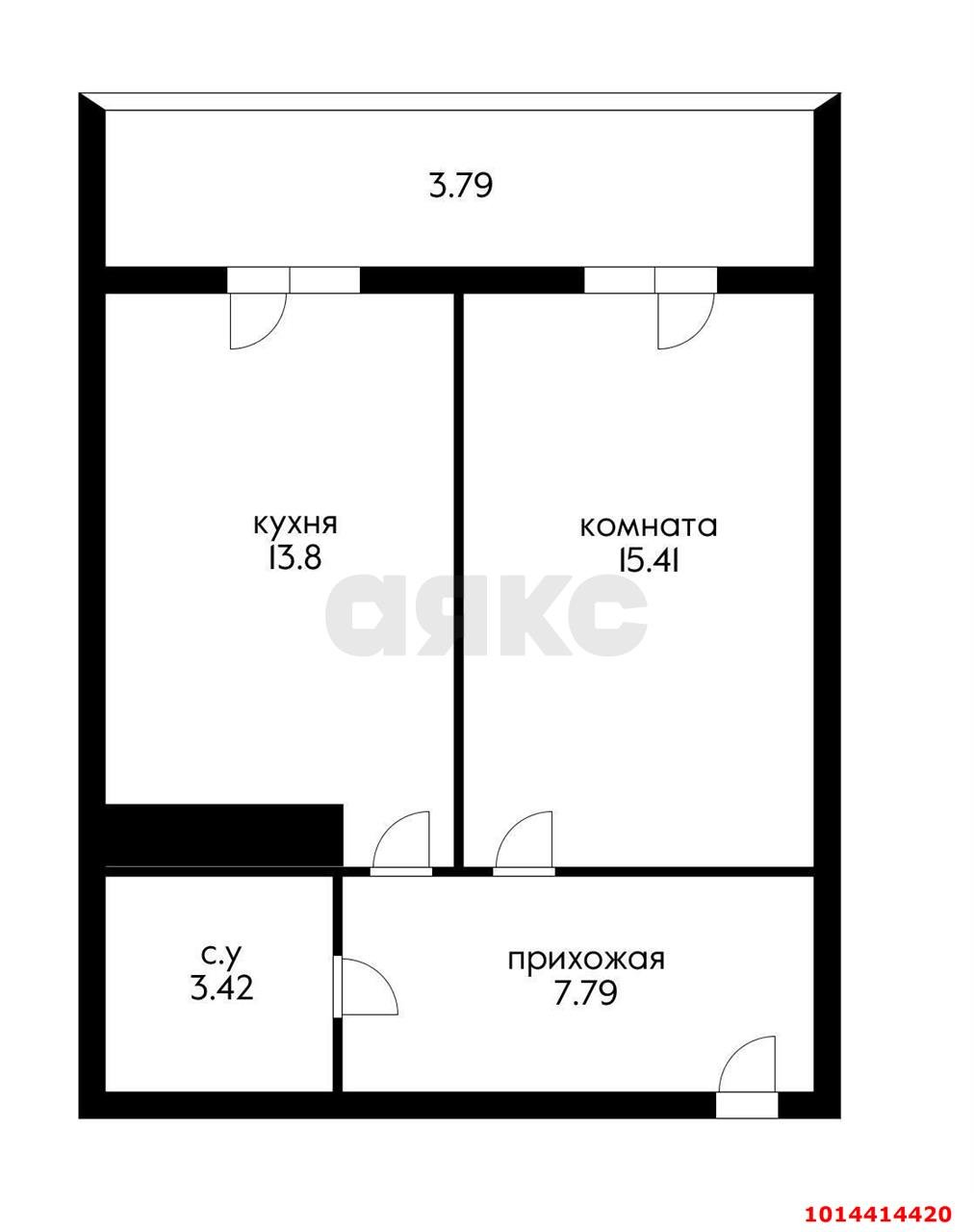 Фото №18: 1-комнатная квартира 48 м² - Краснодар, жилой комплекс Фамилия, ул. Старокубанская, 124