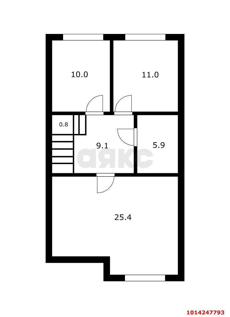 Фото №10: Таунхаус 125 м² + 2 сот. - Российский, жилой комплекс Вилла Роз, ул. имени Академика Сахарова, 33к7