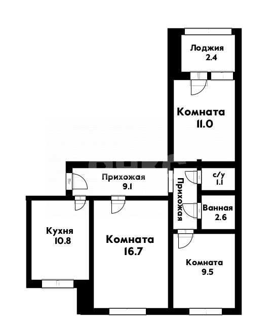 Фото №9: 3-комнатная квартира 60 м² - Геленджик, ул. Ленина