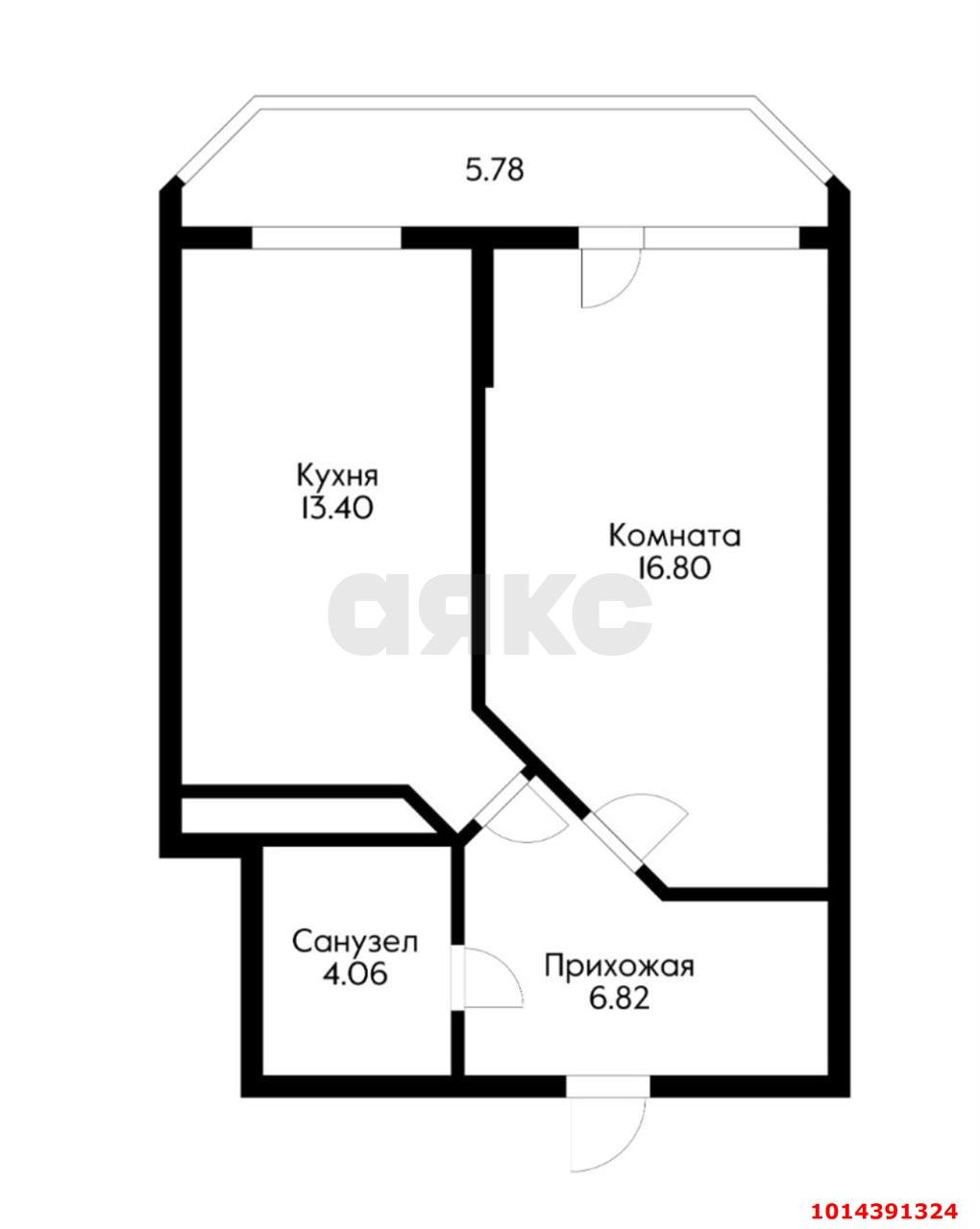 Фото №3: 1-комнатная квартира 42 м² - Краснодар, жилой комплекс Россинский Парк, ул. Командорская, 15